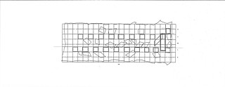 9──一点透視の座標系に落とされた「写像」（図6〜図8）から逆算して得られた平面解析図。これが家具〈アンジェリコ〉上面のディテ─ルを決定している