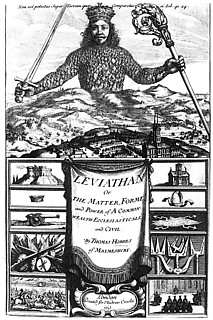 1──アブラム・ボス画、 トマス・ホッブズ『リヴァイアサン』扉絵（1651）