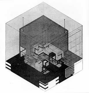 2──バイヤーによる「学長室」軸測図（1923）
