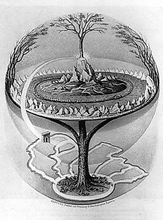5. 北欧神話のユグドラシル（1847） 世界の象徴としての木。天空から地獄まで広がる樹木の枝と根。