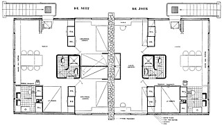 5──「ルシュール住宅」2階平面図、1929