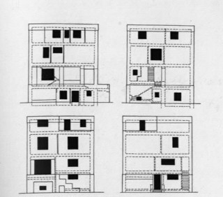8──アドルフ・ロース《ルーファー邸》立面図 出典＝『建築文化』2002年2月号