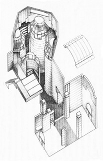 13──同「菊地邸計画案」1977 出典＝原広司『住居に都市を埋蔵する』