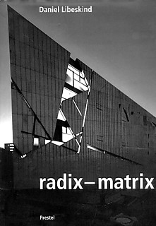 15──ダニエル・リベスキンド作品集『radix-matrix』表紙