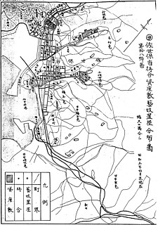 5、6──佐世保 「遊郭」の位置が明記された「市街地図」。 「市街地図」には描かれないもうひとつの「遊郭」と「花街」の存在が浮かび上がる。