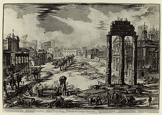 10─ジョヴァンニ・バッティスタ・ピラネージ 《フォルム・ロマヌムの景観》『ローマ風景』（1748頃─78）