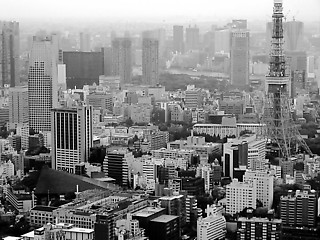 1──超高層ビルが林立し、埋もれるように建つ東京タワー 筆者撮影