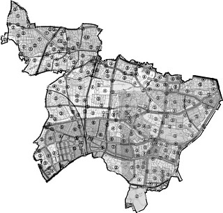 新宿区の都市計画図