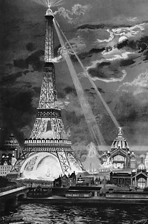 16──世界に光を送り出す装置としてのエッフェル塔の図像。1889年パリ万国博