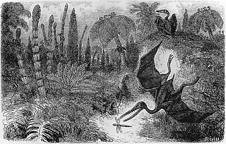 1──ルイ・フィギエ『大洪水以前の大地』（1863） 挿画エドゥワール・リユー