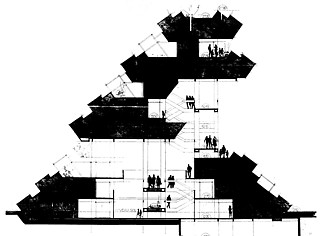 15──J・ヌーヴェル「PAN住宅コンペ最優秀案」（1972） 引用出典＝『建築文化』一九九六年一二月号