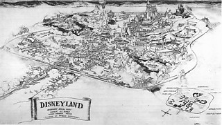 4──ハーバート・ライマンの描いた ディズニーランドの鳥瞰図、1953 出典＝Building a Dream