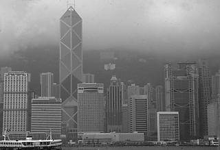 1──香港上海銀行と中国銀行 筆者撮影