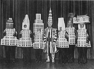 11──マンハッタン建築家が演ずる 「ニューヨークのスカイライン」 出典＝レム・コールハース『錯乱のニューヨーク』