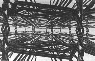 2──ワックスマンのコンセプト・ドローイングKonrad Wachsmann, The Turning Point of building : Structure and Design, Reinhold Publishing Corp., 1961.
